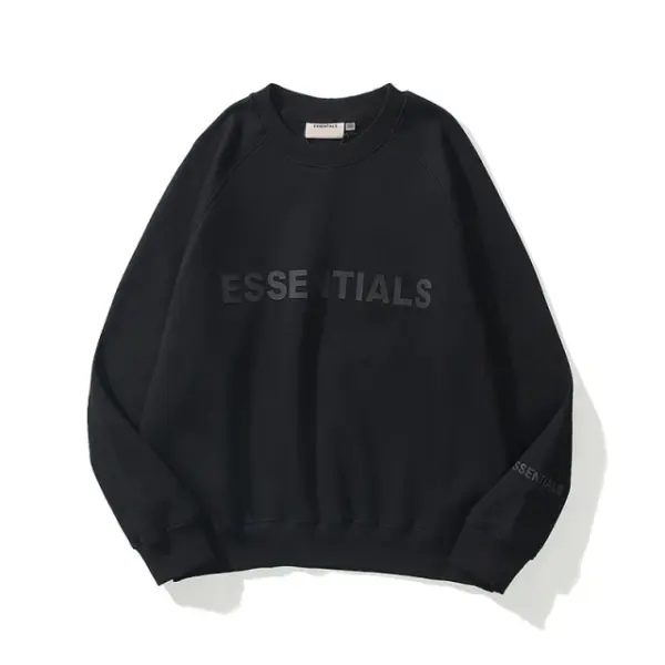 Schwarzes Essentials-Sweatshirt