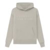 ESSENTIALS Flocked FOG Smoky Grey Kapuzenpullover